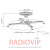 картинка Кронштейн для проекторов Brateck PRB-16-04F от интернет магазина Radiovip