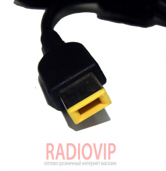 картинка Зарядное устройство для ноутбука автомобильное  12 V Lenovo 20v 4,5a USB pin от интернет магазина Radiovip