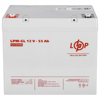 картинка Аккумулятор гелевый GL 12V - 55 Ah от интернет магазина Radiovip