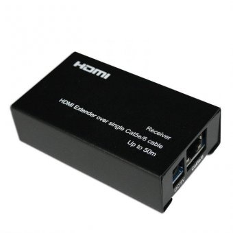 картинка Устройство передачи HDMI по кабелю витая пара 100-120 м HDR-EXN с ИК от интернет магазина Radiovip