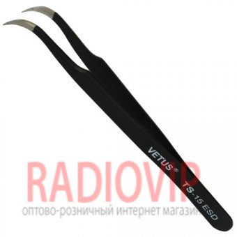 картинка Пинцет радиотехнический ESD, Vetus TS-15 от интернет магазина Radiovip
