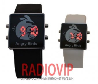 Часы наручные M210 LED Angry Birds