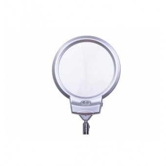 картинка Лупа-лампа с LED Лупа настольная гибкая со струбциной, 2,5Х д-90мм+ 5Х д-22мм, MG15124-А от интернет магазина Radiovip