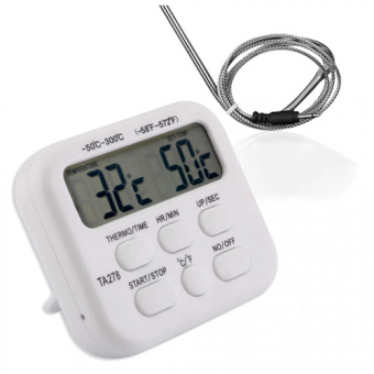 картинка Термометр кухонный ТА-278 с выносным датчиком от -50 до 300°С от интернет магазина Radiovip