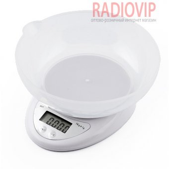 картинка Весы кухонные B05, 5кг (1г), чаша от интернет магазина Radiovip