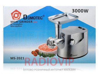 картинка Электрическая мясорубка Domotec MS 2021 3000W Металлический корпус от интернет магазина Radiovip