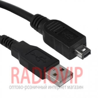 картинка Шнур шт.USB А -шт.miniUSB 4pin typeA,v2.0, с фильт., диам.-3,5мм, 1,5м от интернет магазина Radiovip
