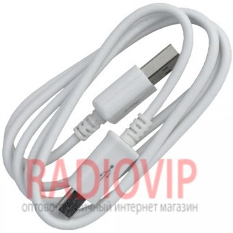 картинка Шнур шт.USB А -шт.miсro USB (Samsung), long pin, 1м, белый от интернет магазина Radiovip