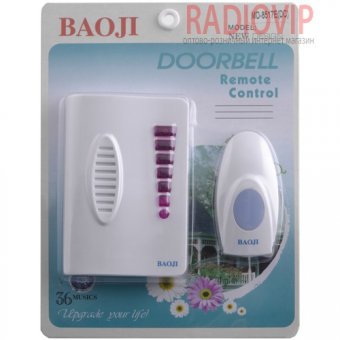 картинка Беспроводной дверной звонок BAOJI 8517E DС от интернет магазина Radiovip