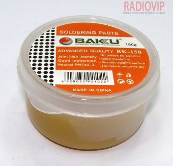 картинка Флюс-паста Baku BK-150 (150 грамм) от интернет магазина Radiovip