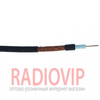 картинка Кабель РК 75-3-32B, (0,65СU+ 96х0,12CU), диам.-4,4мм, 200м., чёрный от интернет магазина Radiovip
