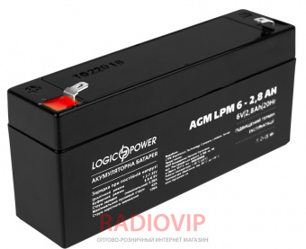 картинка Аккумуляторная батарея AGM LPM-6-2.8 AH от интернет магазина Radiovip