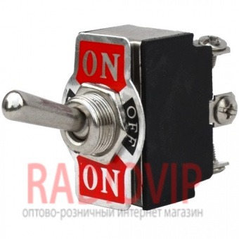 картинка Тумблер KN3(B)-203A (ON-OFF-ON), 6pin, 10A 250VAC от интернет магазина Radiovip