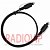 картинка Шнур оптический (toslink plug- toslink plug), 1м., чёрный от интернет магазина Radiovip