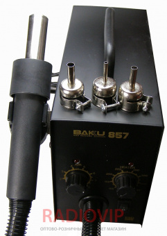картинка Термовоздушная паяльная станция BAKKU BK-857 от интернет магазина Radiovip