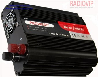 картинка Инвертор 12VDC-220VAC 500Вт(МАХ 1000Вт) от интернет магазина Radiovip