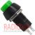 картинка Кнопка PBS-20А с фиксацией ON-OFF, 2pin, 1А 250V, зелёная от интернет магазина Radiovip