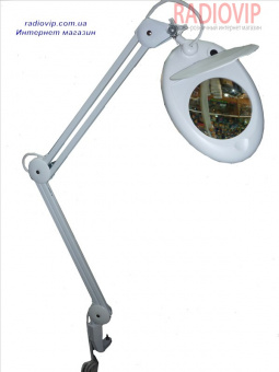 картинка Лупа-лампа с LED подсветкой, круглая, 5-и кр.увелич., диам-130мм ZD140A от интернет магазина Radiovip