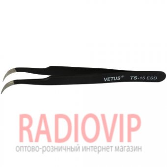 картинка Пинцет радиотехнический ESD, Vetus TS-15 от интернет магазина Radiovip