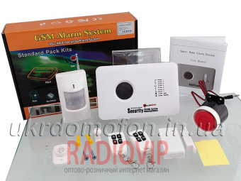 картинка Комплект беспроводной GSM охранной сигнализации GSM 10C от интернет магазина Radiovip