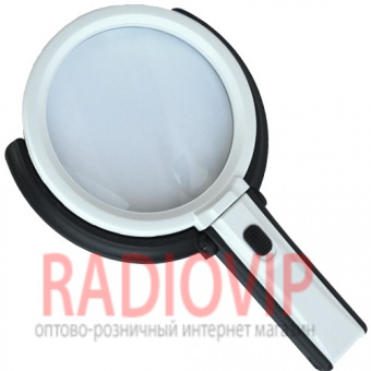 картинка Лупа-лампа с LED подсветкой, 1.8 увеличение, диаметр-138мм, Magnifier 3B-1D (220V) от интернет магазина Radiovip