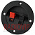 картинка Гнездо колоночное (зажим) 2-х контакт., на круглой панели, диам.-65мм от интернет магазина Radiovip