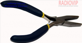 картинка Мини плоскогубцы плоский нос, 125мм, сине-желтая ручка от интернет магазина Radiovip