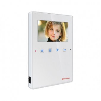картинка Видеодомофон Qualvision QV-IDS4407 белый 4" цветной монитор от интернет магазина Radiovip