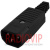 картинка Штекер сетевой IBM 3pin под шнур,корпус пластик от интернет магазина Radiovip