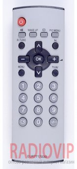 картинка Пульт Panasonic  TV EUR-7717030 с крестом как ориг от интернет магазина Radiovip