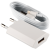 картинка Зарядное устройство LP АС-005 USB 5V 1A + кабель USB - Lighting (Белый) от интернет магазина Radiovip