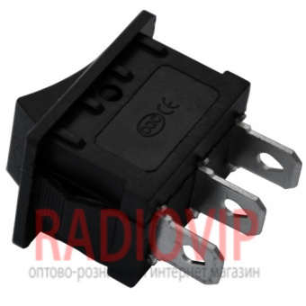 картинка Переключатель MRS-102A (ON-ON), 3pin, 6A, чёрный от интернет магазина Radiovip