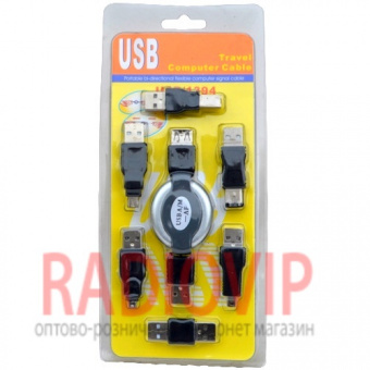 картинка Набор USB (удлин.USB A +6 переходников USB) в блистере от интернет магазина Radiovip