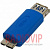 картинка Переходник шт.micro USB тип В- гн.USB A, v3.0, синий от интернет магазина Radiovip