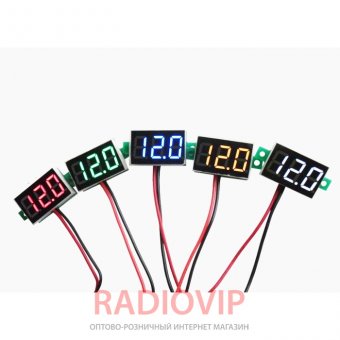 картинка Вольтметр XH-B102 2,5-30 В (зеленые цифры) от интернет магазина Radiovip