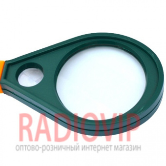 картинка Лупа ручная, 5X увеличение (диаметр 50мм) и 8X увеличение (диаметр 16мм), Magnifier 89075-1 от интернет магазина Radiovip
