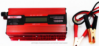 картинка Инвертор 12-220 KC-1000D 1000W с LCD дисплеем от интернет магазина Radiovip