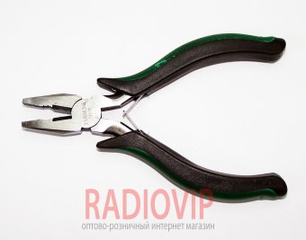 картинка Плоскогубцы с кусачками,черно-зелёные ручки 105мм,Q100 от интернет магазина Radiovip