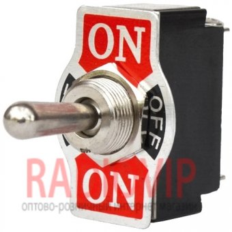 картинка Тумблер KN3(B)-123A (ON)-OFF-(ON), 3pin, 10A 250VAC от интернет магазина Radiovip