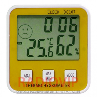 картинка Термометр с гигрометром DC-107 от интернет магазина Radiovip