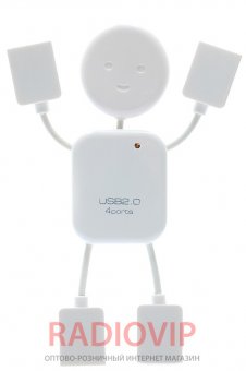 картинка Хаб USB 2.0 4 порта (человечек) от интернет магазина Radiovip