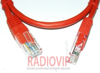 картинка Патч-корд Lp UTP ,RJ45,кат.5Е,1м(красный) от интернет магазина Radiovip