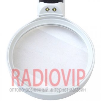 картинка Ручная лупа с LED подсветкой, 5X увеличение, диаметр 75 мм, MG 77390B1 от интернет магазина Radiovip