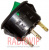 картинка Переключатель с подсветкой, зеленый, on-of, 3pin 10A  от интернет магазина Radiovip