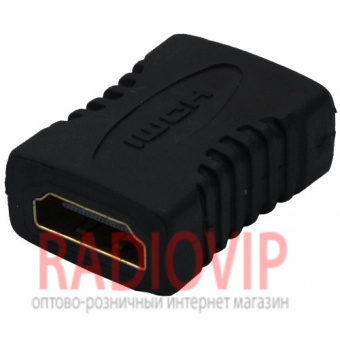 картинка Переходник гн.HDMI -гн.HDMI, gold, пластик от интернет магазина Radiovip
